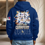 Los Angeles Dodgers 2025 World Series Champions 3D Unisex Waffle Hoodie – HOATT14995