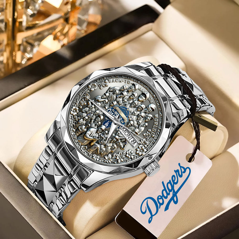 Los Angeles Dodgers 2025 World Series Champions Alloy Luxury Quartz Watch – MAITM13670