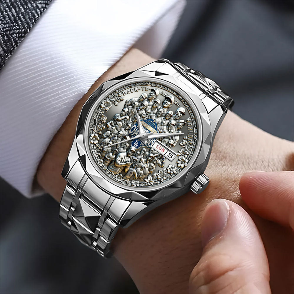 Los Angeles Dodgers 2025 World Series Champions Alloy Luxury Quartz Watch – MAITM13670