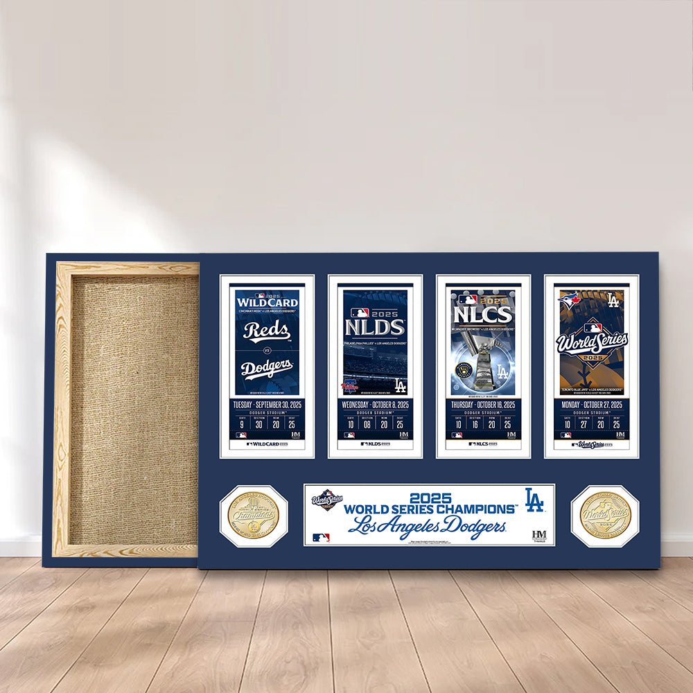 Los Angeles Dodgers 2025 World Series Champions Rectangle Canvas With Inner Frame – MAITM13649