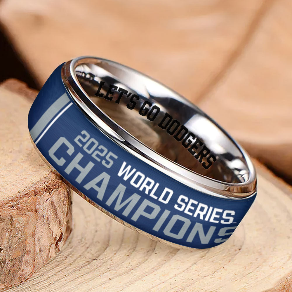 Los Angeles Dodgers 2025 World Series Champions Custom Alloy Ring – MAITM13650