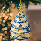 Los Angeles Dodgers 2025 World Series Champions Custom Shape 1-sided Acrylic Ornament – MAITM13648