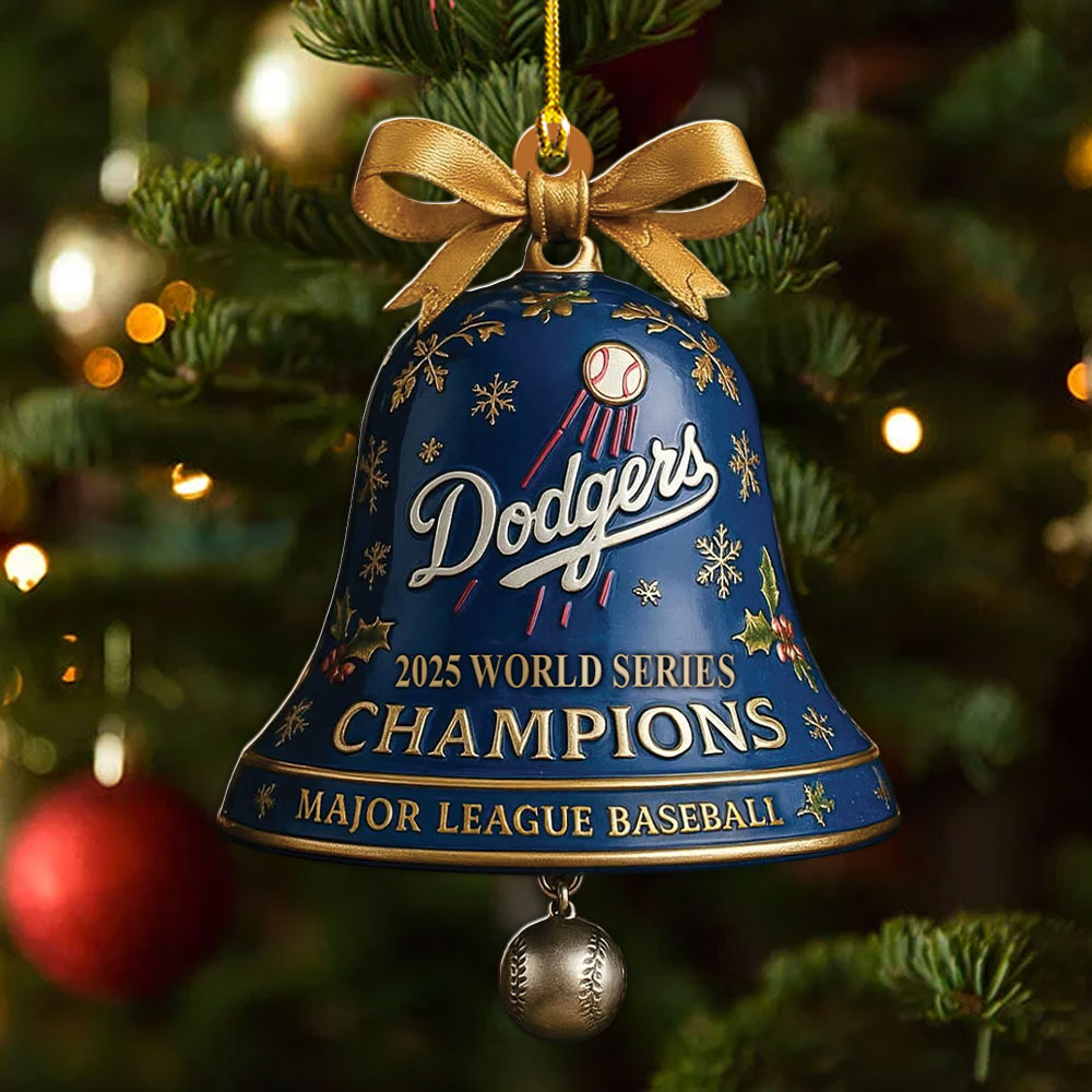 Los Angeles Dodgers 2025 World Series Champions Custom Shape 2-sided Acrylic Ornament – MAITM14065