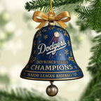 Los Angeles Dodgers 2025 World Series Champions Custom Shape 2-sided Acrylic Ornament – MAITM14065