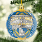 Los Angeles Dodgers 2025 World Series Champions Custom Shape 2-sided Acrylic Ornament – MAITM13981