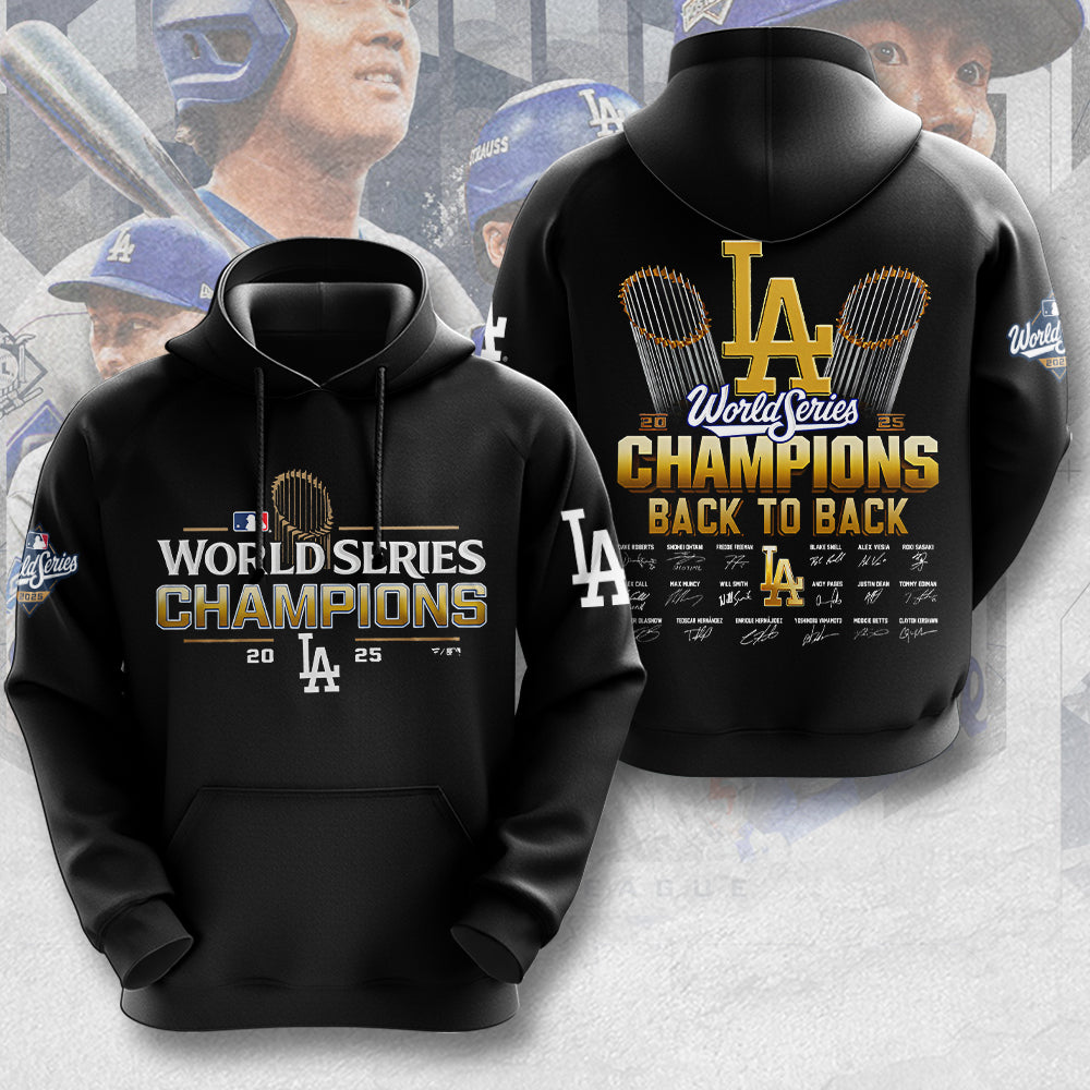 Los Angeles Dodgers 2025 World Series Champions 3D Apparel – MAITM13672
