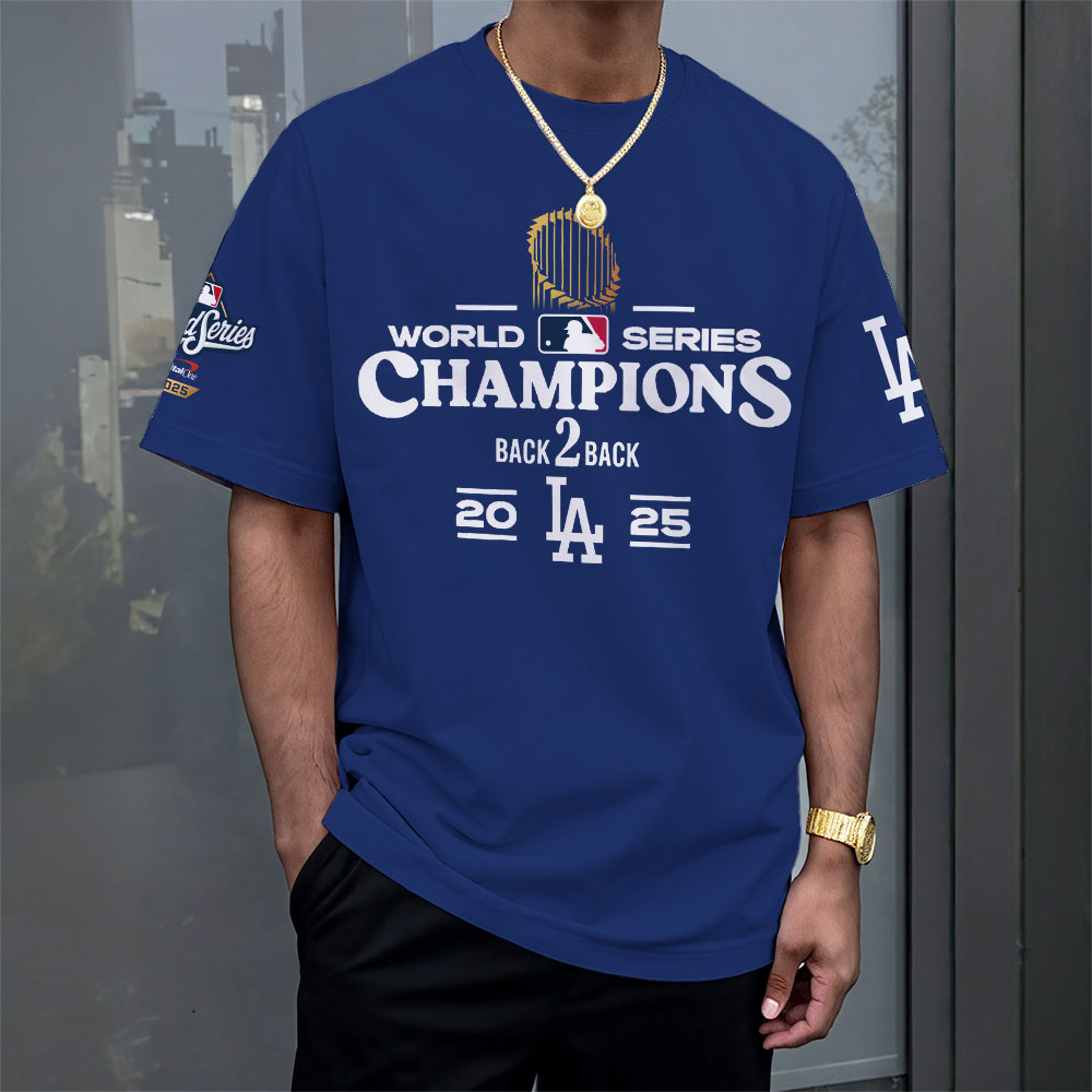 Los Angeles Dodgers 2025 World Series Champions 3D Apparel – MAITM13656