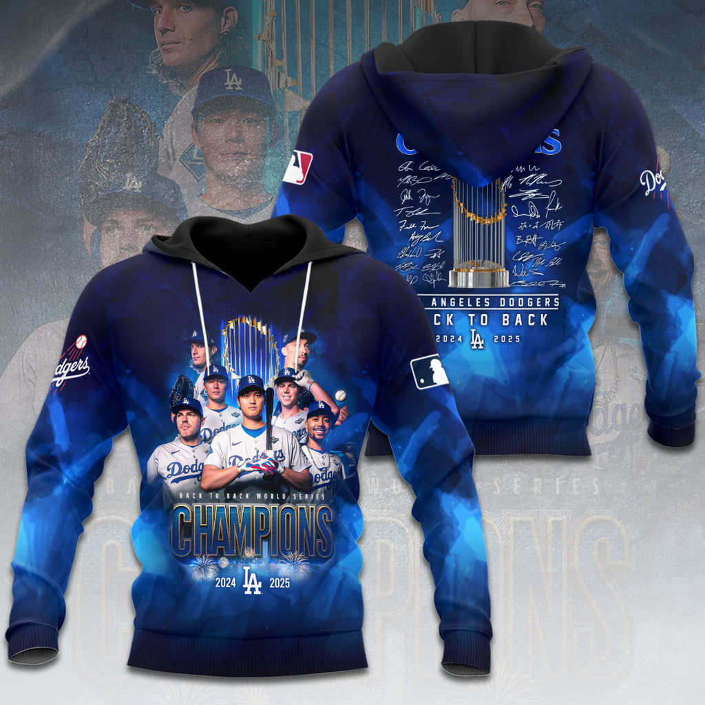 Los Angeles Dodgers 2025 World Series Champions 3D Apparel – HOATT14788