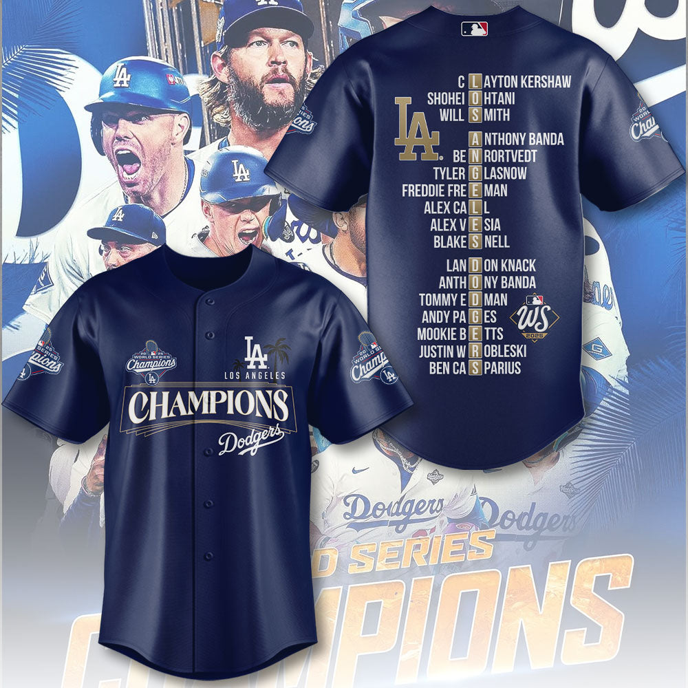 Los Angeles Dodgers Baseball Jersey – TMTHU1963