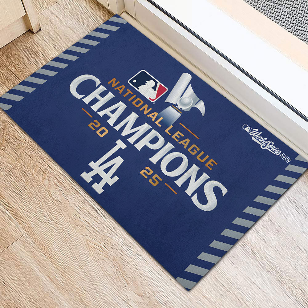 Los Angeles Dodgers 2025 National League Champions Doormat – TANTN17584