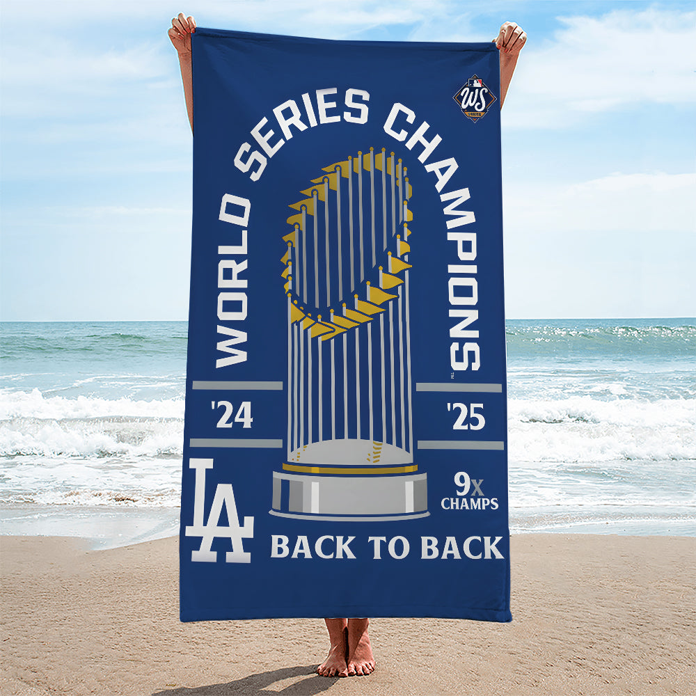 Los Angeles Dodgers World Series 2025 Rectangle Beach Towel – TANTN18068