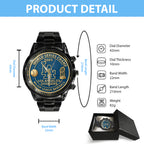 Los Angeles Dodgers World Series 2025 Black Stainless Steel Watch – TANTN18189