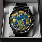 Los Angeles Dodgers World Series 2025 Black Stainless Steel Watch – TANTN18189
