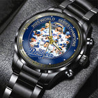 Los Angeles Dodgers World Series 2025 Black Stainless Steel Watch – TANTN18256