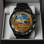 Los Angeles Dodgers World Series 2025 Black Stainless Steel Watch – TANTN18554