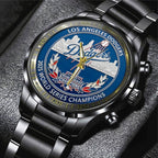 Los Angeles Dodgers World Series 2025 Black Stainless Steel Watch – TANTN18570