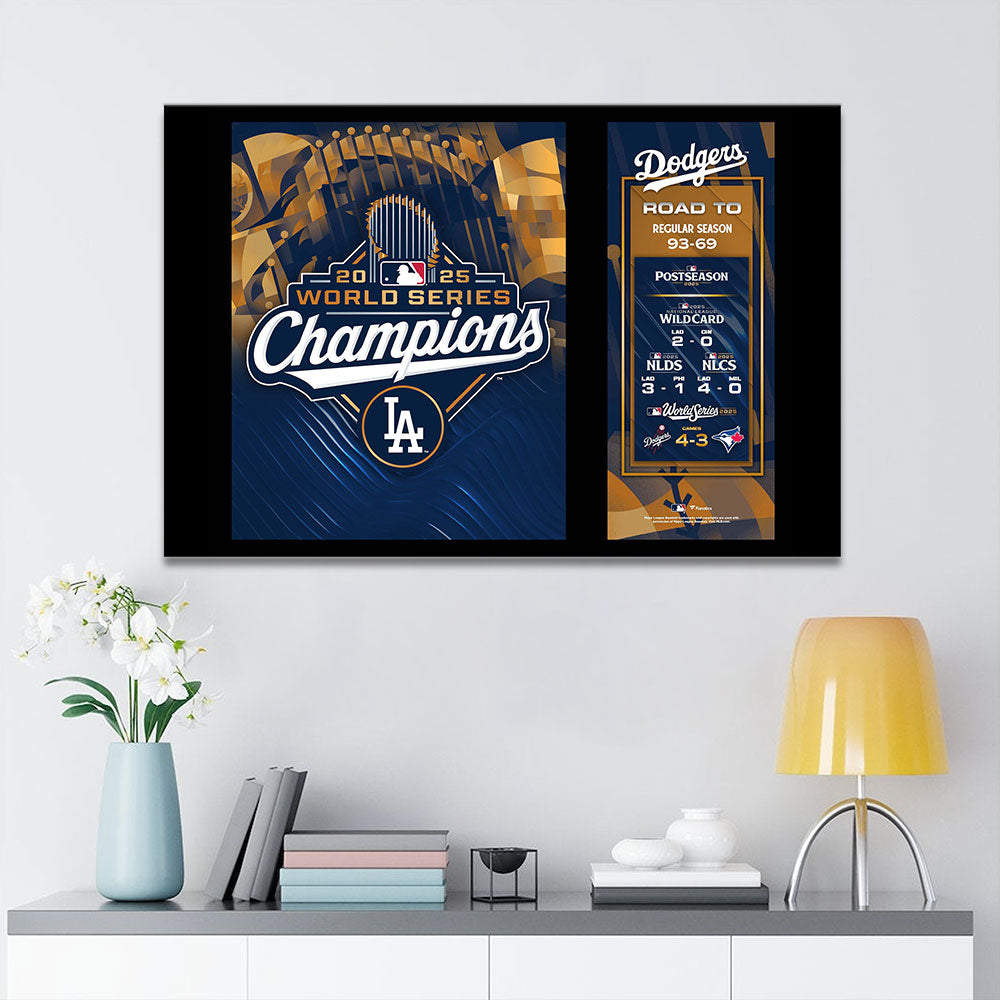 Los Angeles Dodgers World Series 2025 Rectangle Canvas With Inner Frame – TANTN18147