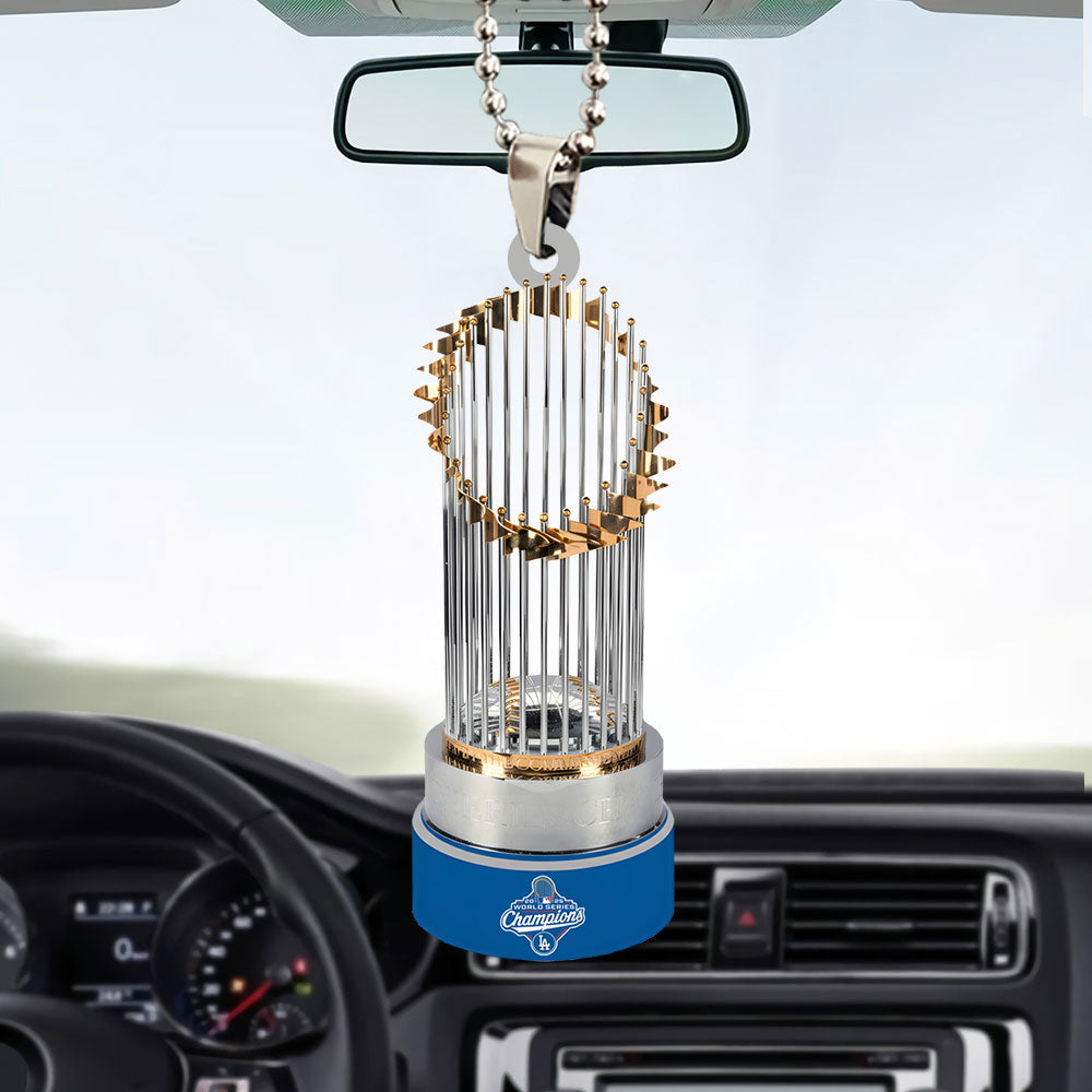 Los Angeles Dodgers World Series 2025 Custom shape 2-sided Acrylic Car Ornament – TANTN18144