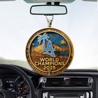 Los Angeles Dodgers World Series 2025 Custom shape 2-sided Acrylic Car Ornament – TANTN18552