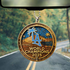 Los Angeles Dodgers World Series 2025 Custom shape 2-sided Acrylic Car Ornament – TANTN18552