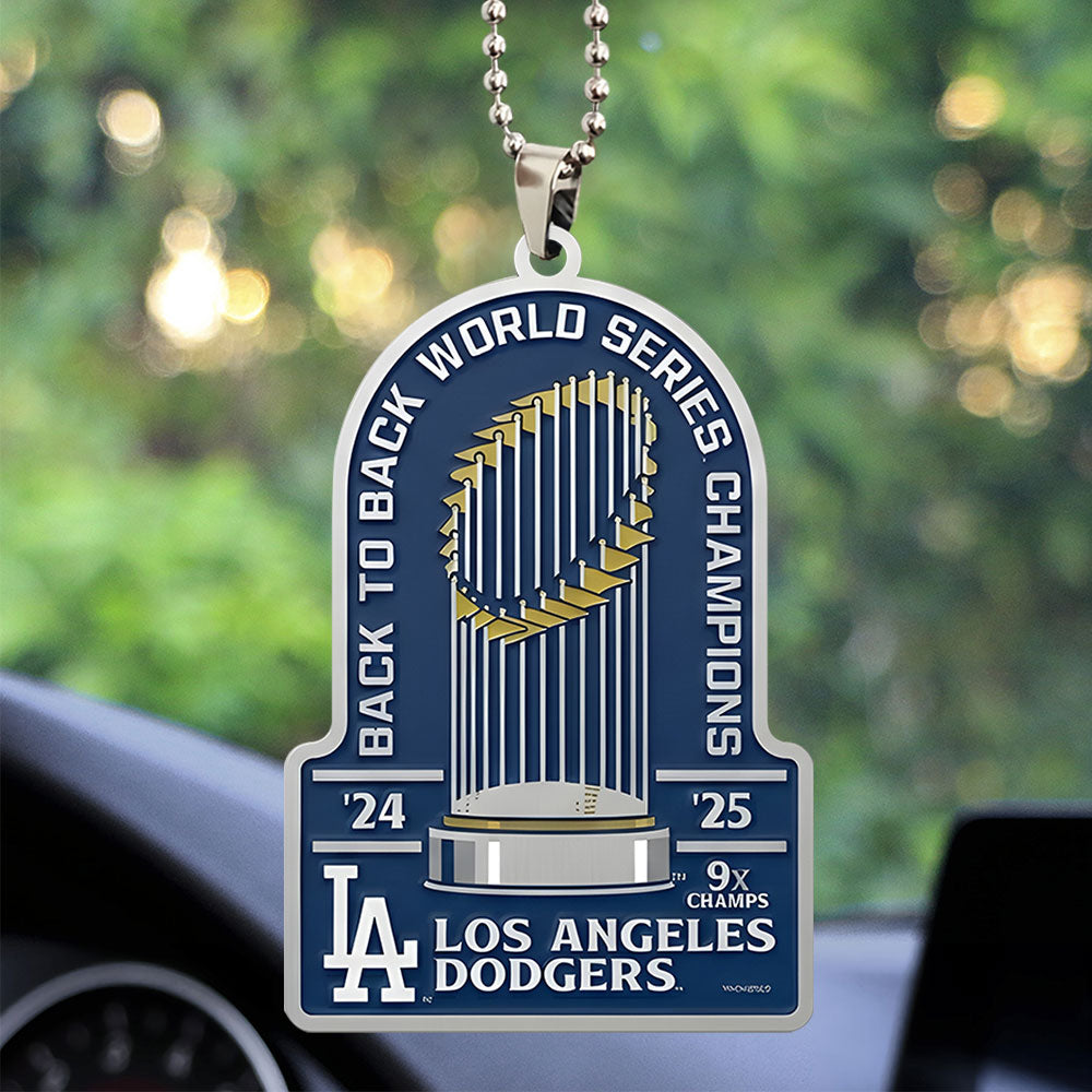 Los Angeles Dodgers World Series 2025 Custom shape 2-sided Acrylic Car Ornament – TANTN19652