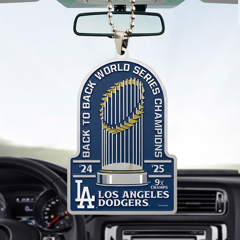 Los Angeles Dodgers World Series 2025 Custom shape 2-sided Acrylic Car Ornament – TANTN19652