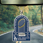 Los Angeles Dodgers World Series 2025 Custom shape 2-sided Acrylic Car Ornament – TANTN19652