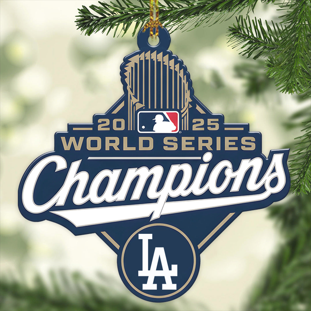Los Angeles Dodgers World Series 2025 Custom Shape 2-sided Acrylic Ornament – TANTN18055
