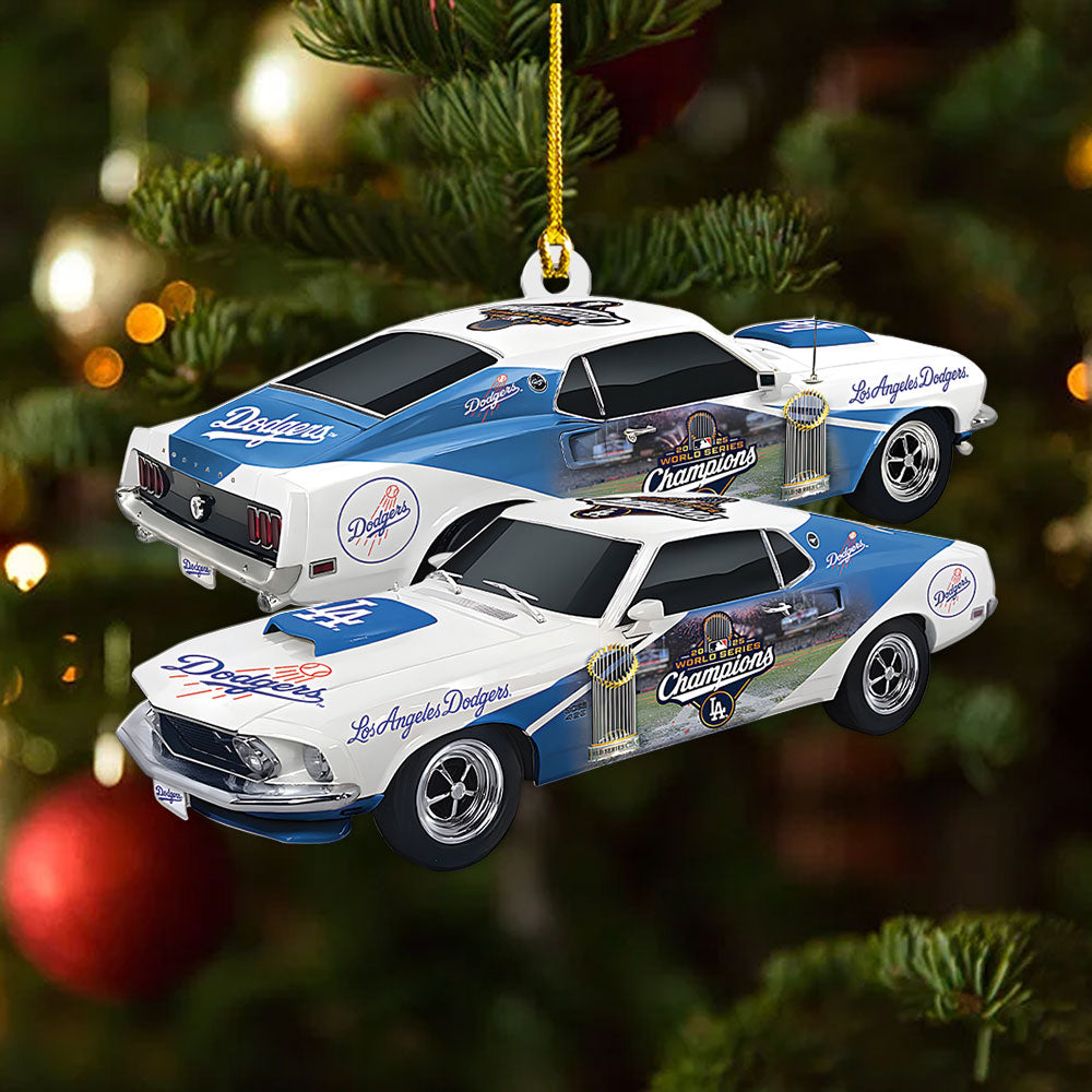 Los Angeles Dodgers World Series 2025 Custom Shape 2-sided Acrylic Ornament – TANTN18303