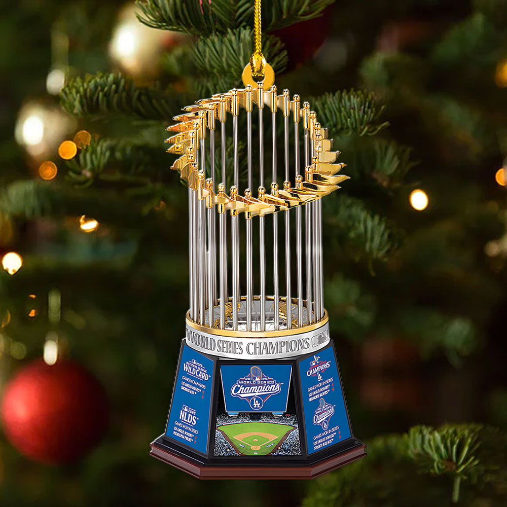 Los Angeles Dodgers World Series 2025 Custom Shape 2-sided Acrylic Ornament – TANTN18307