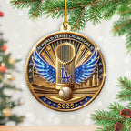 Los Angeles Dodgers World Series 2025 Custom Shape 2-sided Acrylic Ornament – TANTN18379