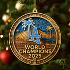 Los Angeles Dodgers World Series 2025 Custom Shape 2-sided Acrylic Ornament – TANTN18551