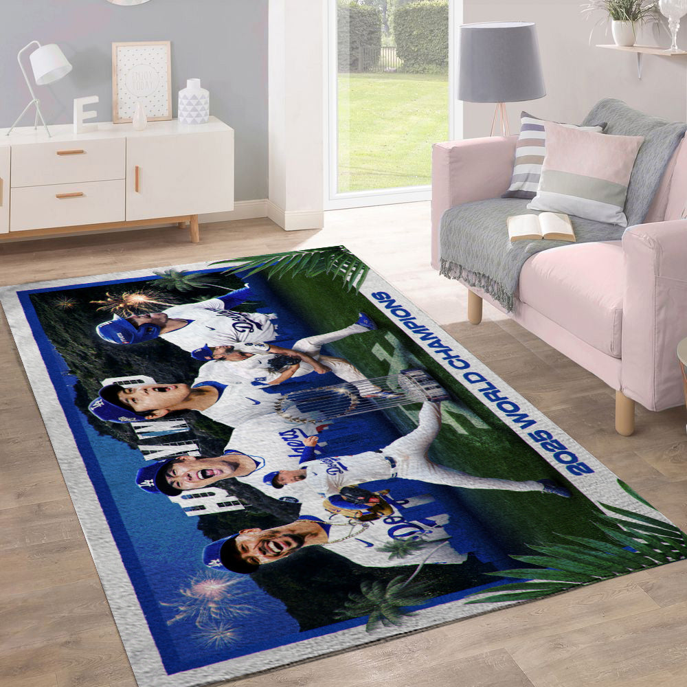 Los Angeles Dodgers World Series 2025 Rectangular Rug – TANTN18122