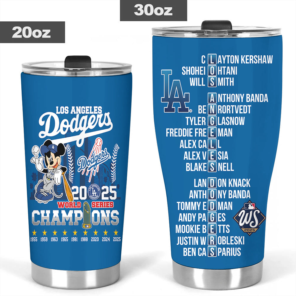 Los Angeles Dodgers World Series 2025 Tumbler Cup – TANTN18348