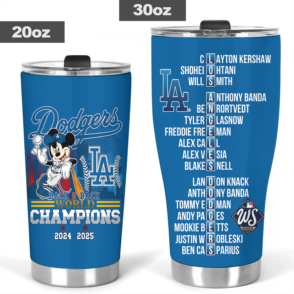 Los Angeles Dodgers World Series 2025 Tumbler Cup – TANTN18349