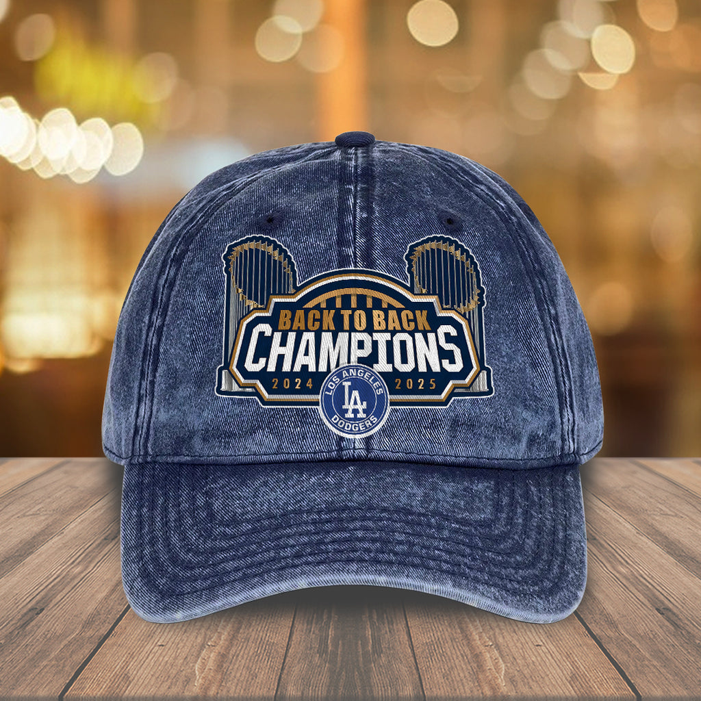 Los Angeles Dodgers World Series 2025 Wash Denim Cap – TANTN19426