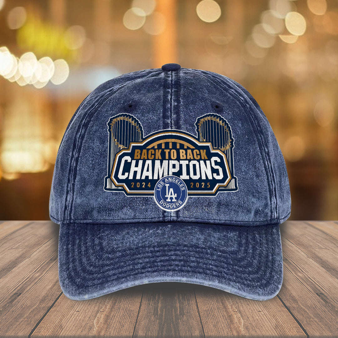 Los Angeles Dodgers World Series 2025 Wash Denim Cap – TANTN19426