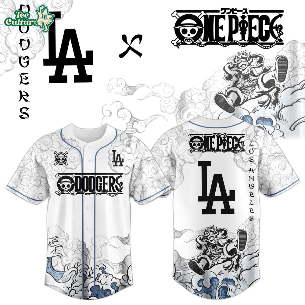 Los Angeles Dodgers x One Piece Jersey 2026 Luffy Gear 5