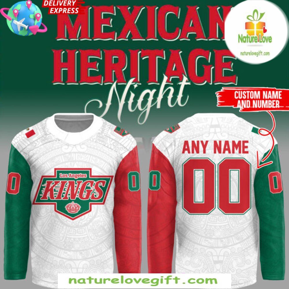 Los Angeles Kings 2026 Mexican Heritage Night Hockey Jersey