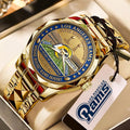 Los Angeles Rams 90th Anniversary Alloy Luxury Quartz Watch – MAITM14253