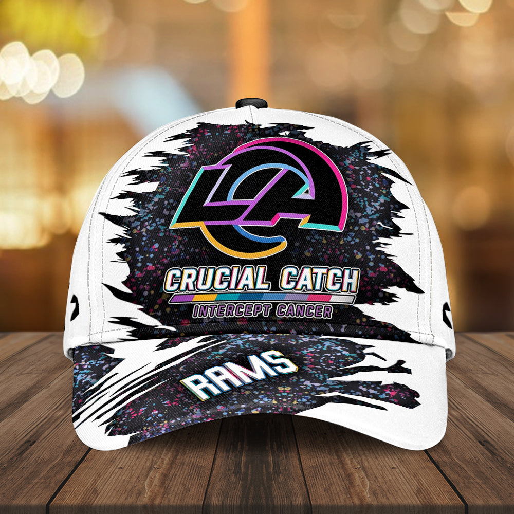 Los Angeles Rams x Crucial Catch Intercept Cancer Classic Cap – MAITM12965