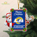 Los Angeles Rams Santa Reindeer Funny Christmas Ornament NFL Gift