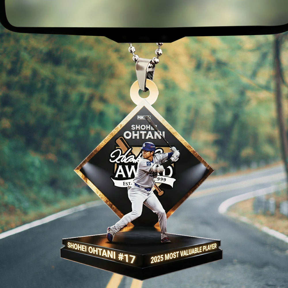 Los Angeles Dodgers x Shohei Ohtani Custom shape 1-sided Acrylic Car Ornament – TMTHU2085