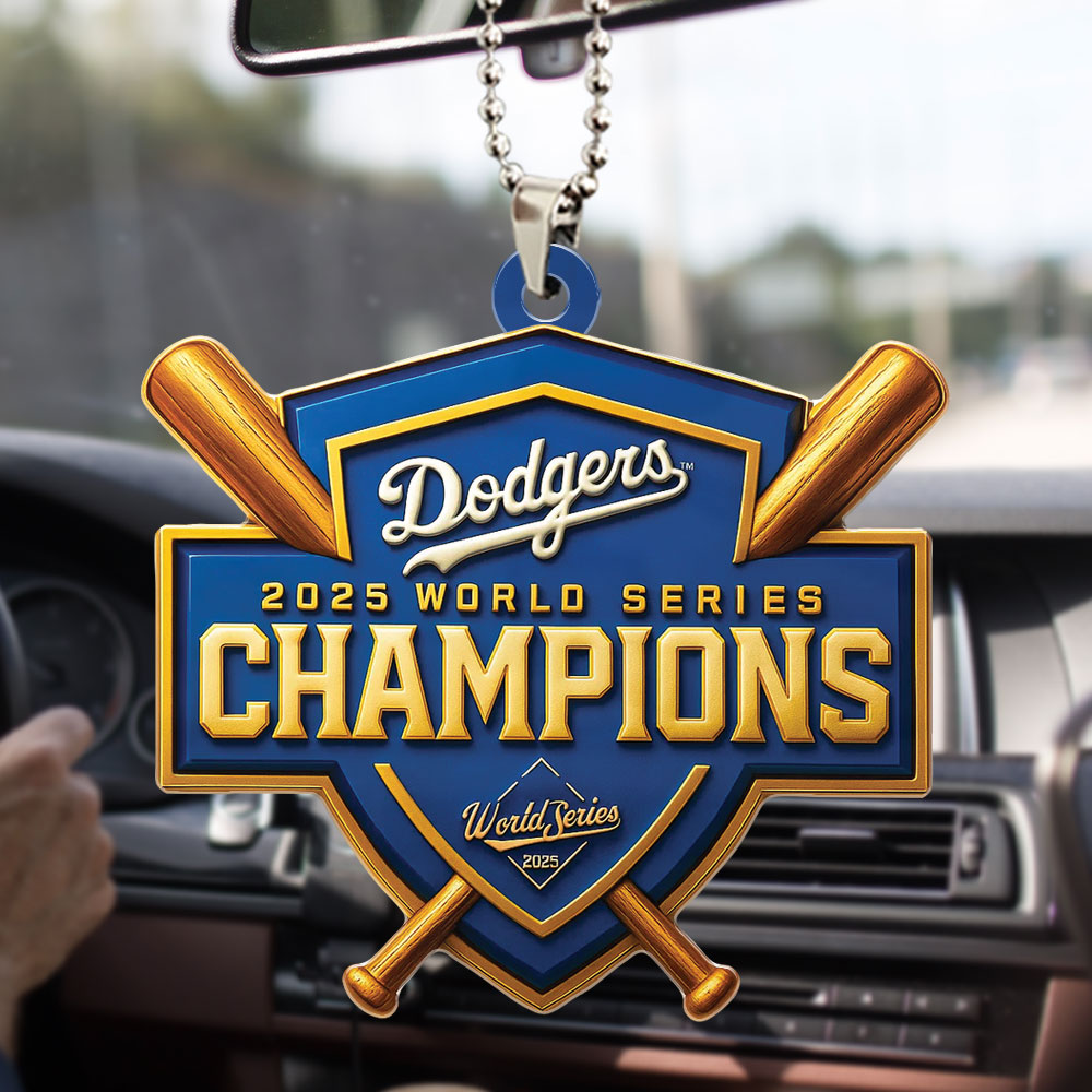 Los Angeles Dodgers Custom shape 2-sided Acrylic Car Ornament – TMTHU1866