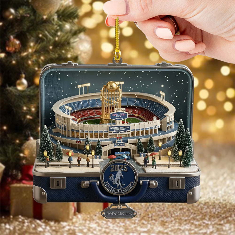 Los Angeles Dodgers Custom Shape 2-sided Acrylic Ornament – GNENEW779