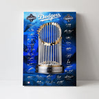 Los Angeles Dodgers Rectangle Canvas With Inner Frame – TMTHU2286