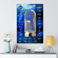 Los Angeles Dodgers Rectangle Canvas With Inner Frame – TMTHU2286