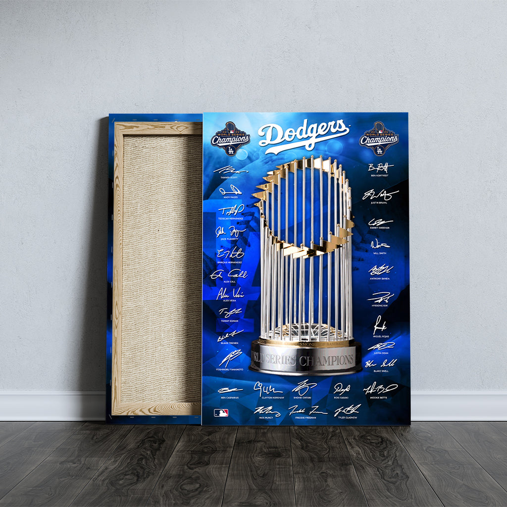 Los Angeles Dodgers Rectangle Canvas With Inner Frame – TMTHU2286