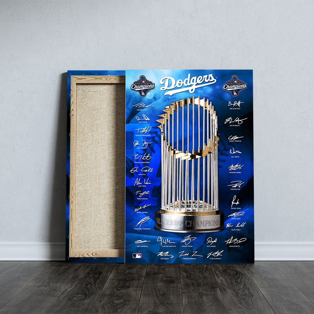 Los Angeles Dodgers Rectangle Canvas With Inner Frame – TMTHU2286