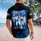 Los Angeles Dodgers 2025 National League Champions Short Sleeve Button-Down Shirt – HOATT14119
